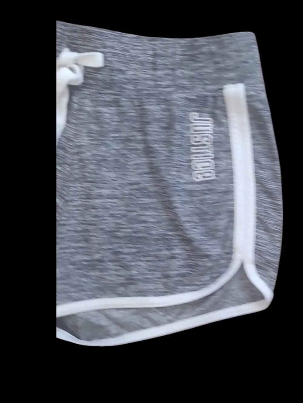Justice Girl's Heathered Gray Dophin Shorts